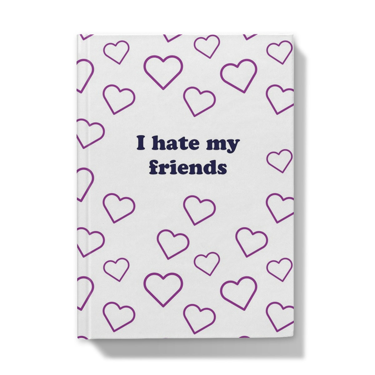 I Hate My Friends Notebook / Hardback Journal